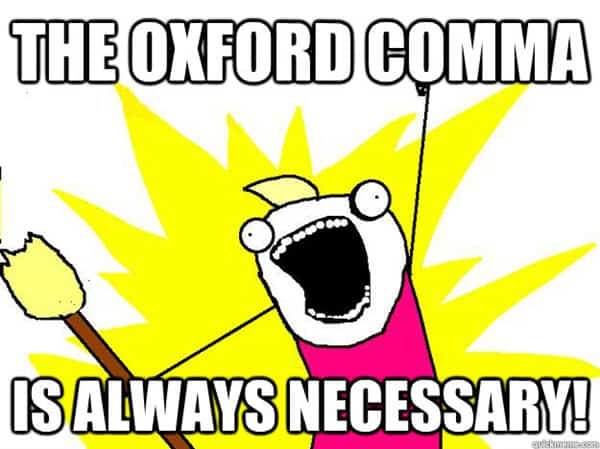 oxford comma the meme