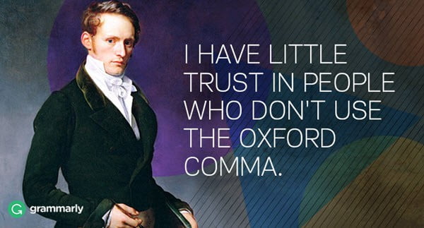 oxford comma trust issues meme