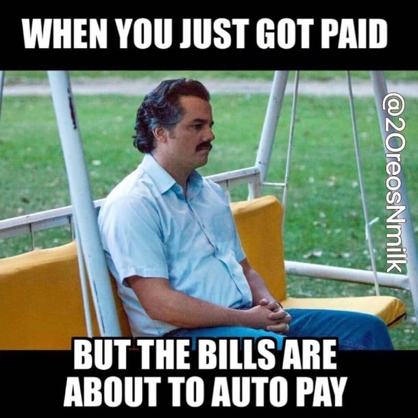 bills to pay meme