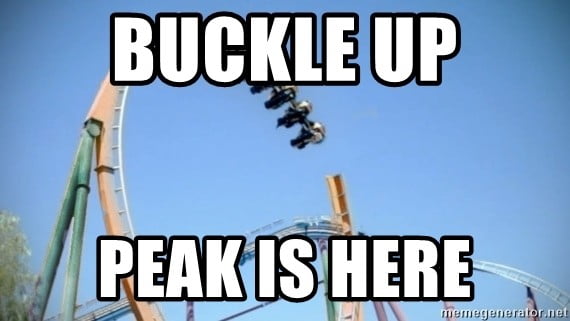 peak rollercoaster meme