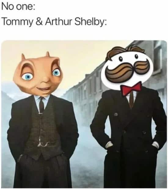 peaky blinders tommy and arthur shelby memes