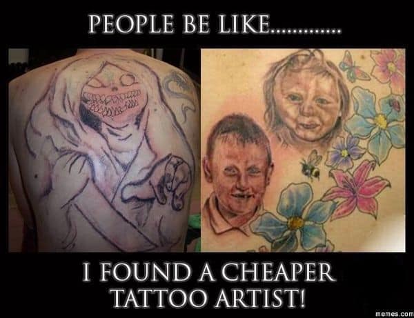 40 Hilarious Tattoo Memes  Tattoodo