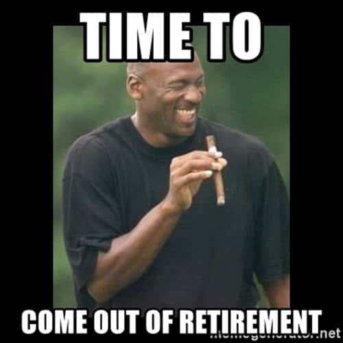 retirement time meme