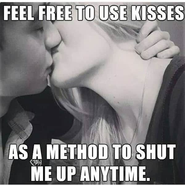 romantic use kisses memes