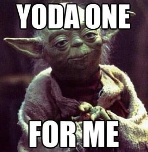 Memes románticos de Yoda Uno