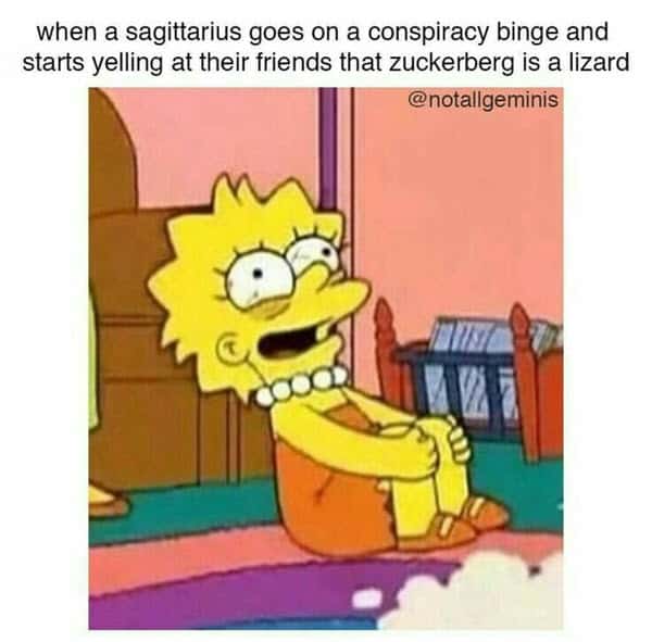 sagittarius conspiracy binge meme