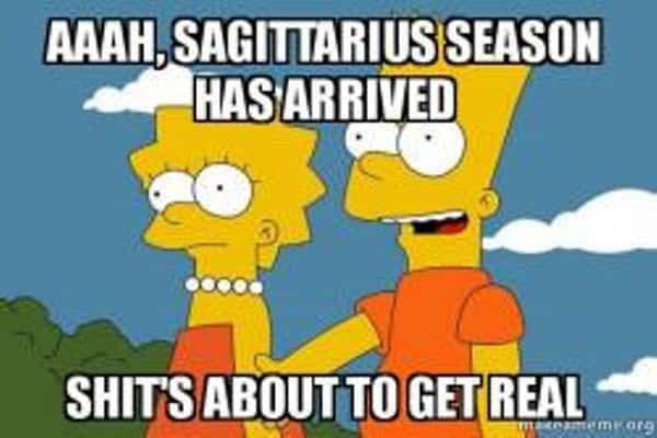 sagittarius season meme