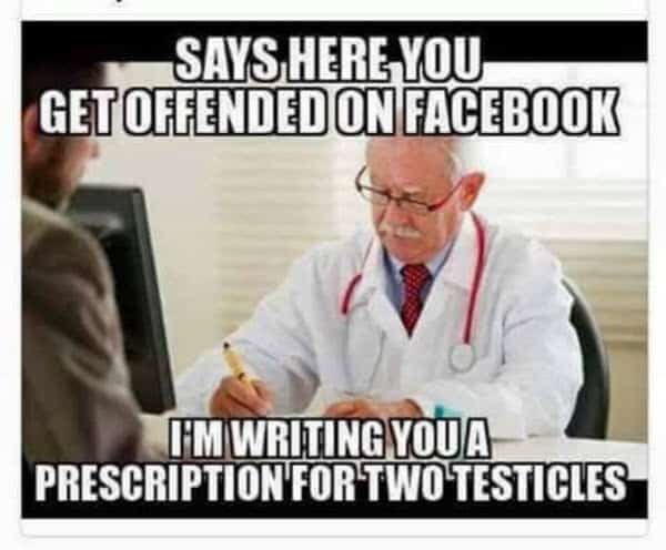 sarcastic get offended on facebook memes