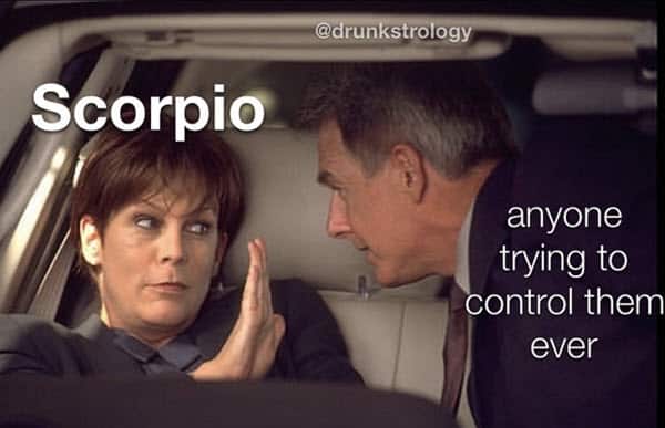 scorpio control memes