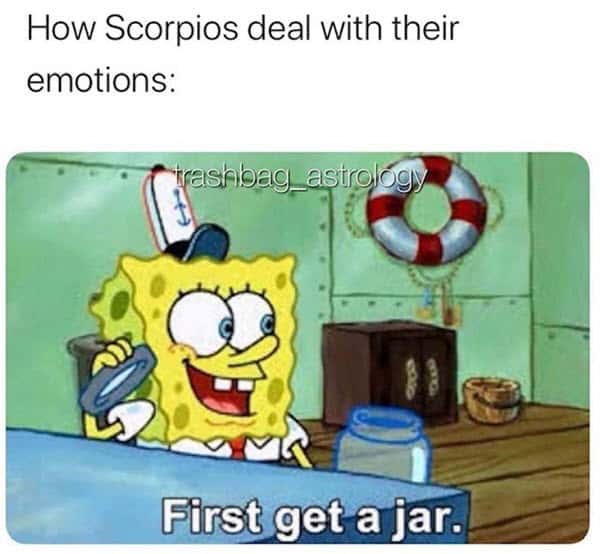 scorpio emotions memes