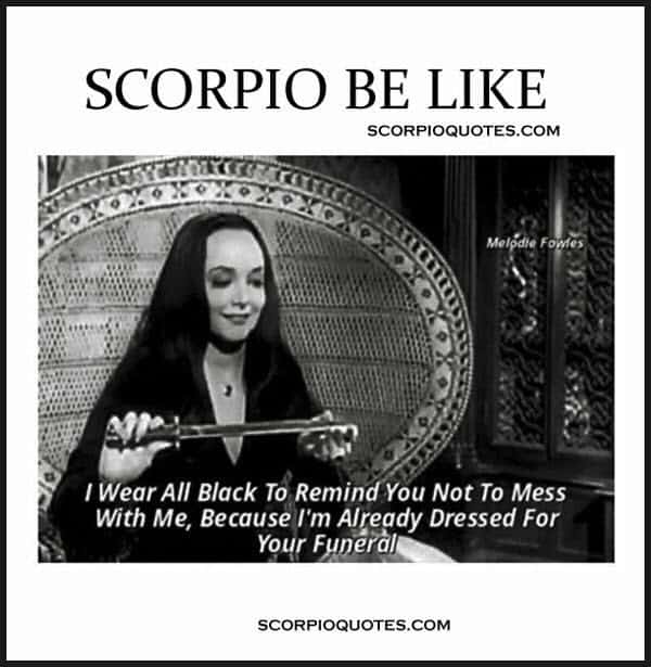 scorpio wear all black memes