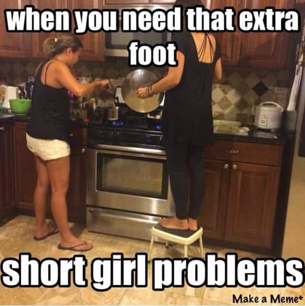 short girl extra foot memes