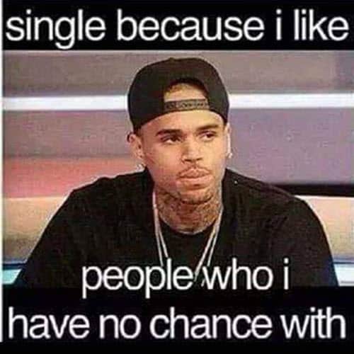 single because i like people meme