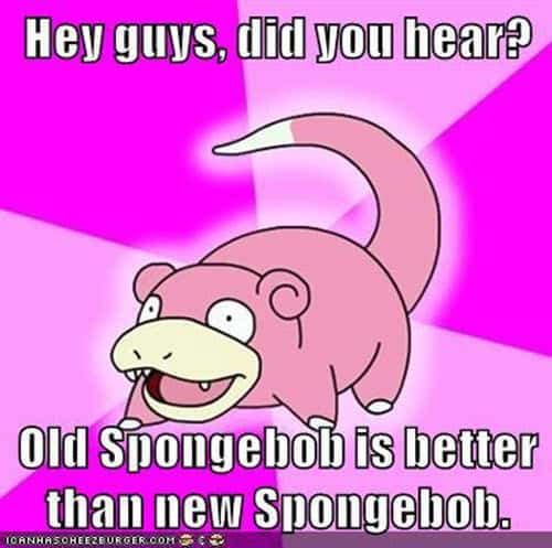 slowpoke spongebob memes