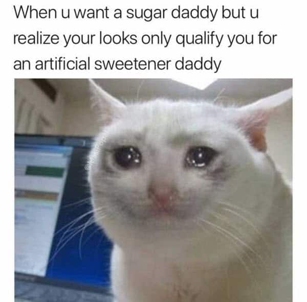 sugar daddy artificial sweetener meme