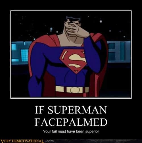 superman facepalm memes