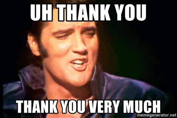 thank you elvis memes