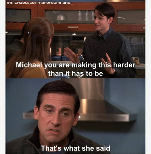 thats what she said michael the office meme