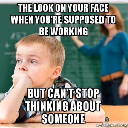 25 Super Sweet Funny Thinking About You Memes SayingImages