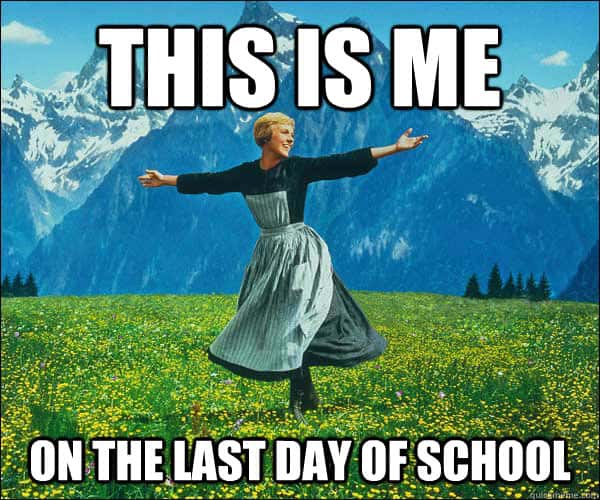 last day of school meme