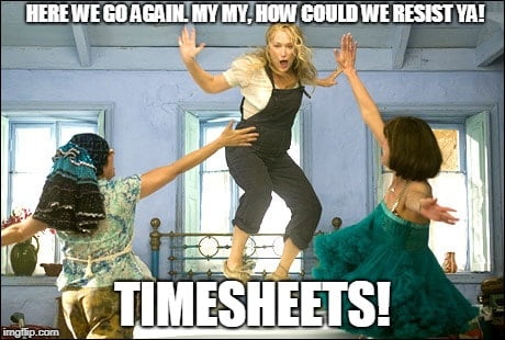 time sheets mamamia meme