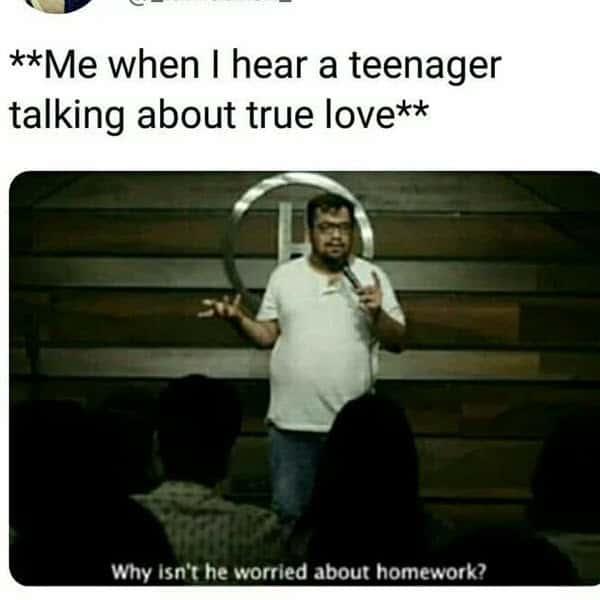 true love teenager meme