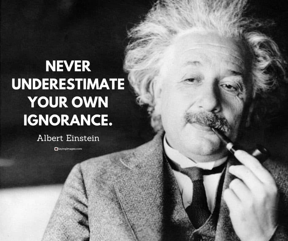 underestimate ignorance quotes