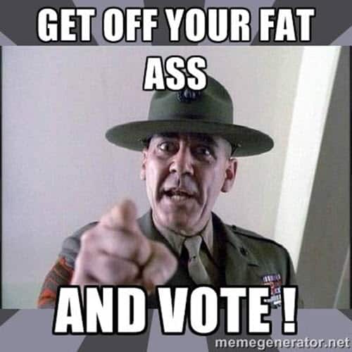 voting fat ass meme