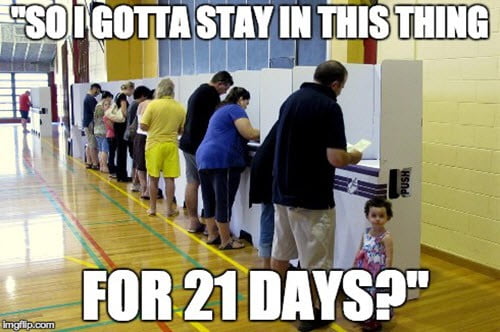 voting overheard meme