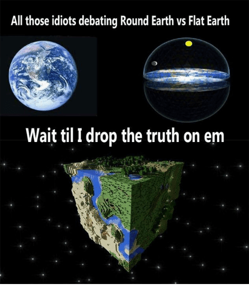 flat earth meme