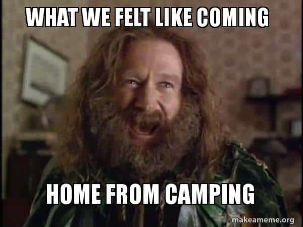 family camping trip meme