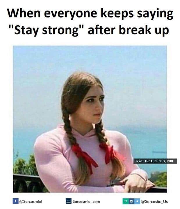 Image result for relationship breakup memes