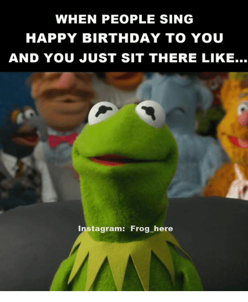 Frog Birthday Meme