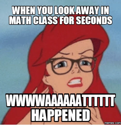 meme about math homework