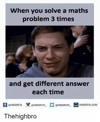 solving math problems meme