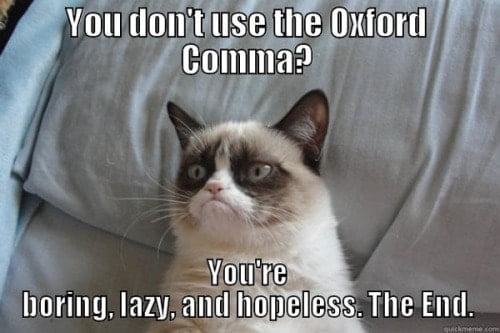 oxford comma meme