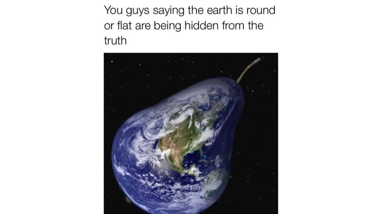 earth is flat google meme