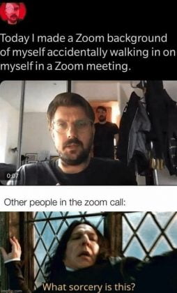 zoom meeting background meme